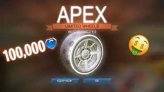 I GOT TITANIUM WHITE APEX WHEELS ON ROCKET LEAGUE!!