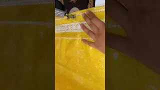 Sewing Tips and tricks kurti daman design with lace #fashion #kurti  #sweinghacks #viralshorts