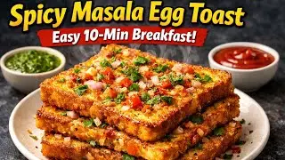 Better Than French Toast? 🌶️ 10-Minute Spicy Masala Toast!
