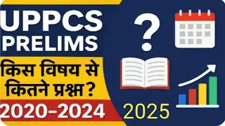 UPPCS Prelims 2025 | 2020-2024 में किस Subject से कितने Questions आए? पूरी Analysis & Strategy#viral