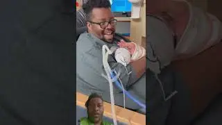 Premie (22week old baby) worships God while dad sings!!😇🥹 #fypシ #christianministry #viral #baby