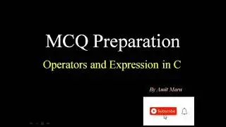 MCQs on Operators and Expression in C