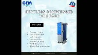 Heatless Desiccant Compressed Air Dryer- SHORTS!! | Energy-Efficient Drying by GEM Equipments