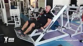 GAMBE   Hack Squat tecnica mezza ripetizione + 1