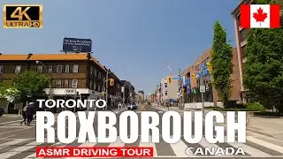 Driving ROXBOROUGH STREET Start to End is the Best ASMR Route in Toronto