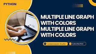 Multiple Line Graph in Python with Different Colors | Matplotlib | CBSE IP / CS #coding #python