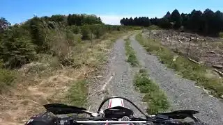 12.13作業道からの水源林道　　　　ktm excf250　yamaha　wr250ｒ