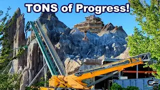 Primordial June 2022 Construction Update Lagoon's New Roller Coaster
