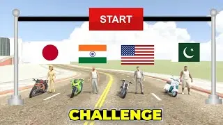 INDIAN BIKE DRIVING 3D | CAR RACE CHALLENGE | PAKISTAN VS AMERICA VS INDIA | HIT CHALLENGE 💯