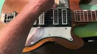 Early 1960&rsquo;s Fujigen VN4 Baritone 27&rdquo; Scale 4 Pickup Guitar Japan Prototype? Teisco Lindell Kawai