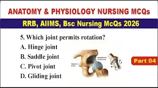 ANATOMY & PHYSIOLOGY NURSING MCQs 2026 | RRB, AIIMS, BSc Nursing Competitive Exam Preparation
