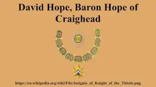 David Hope, Baron Hope of Craighead