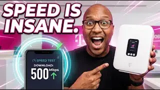 Распаковка и тест скорости домашнего интернета TMobile 5G