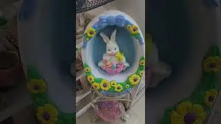 Vintage Easter Decor! #blowmold #easter #vintage #antiqueshop #minnesota #oldrivervalleyantiquemall