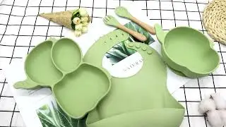 Baby Silicone Plate Set Feeding Custom l Melikey