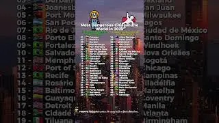 Most dangerous cities in the world 2025 #most #dangerous #cities #in #the #world #dgcuriosities