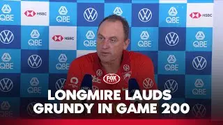 Longmire: 'He's [Grundy] fitted in so well' 🦢 | Sydney Swans press conference | Fox Footy