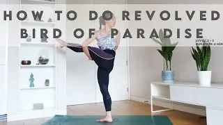 How To Do Revolved Bird of Paradise - Parivrtta Svarga Dvijasana | Lydia Lim Yoga