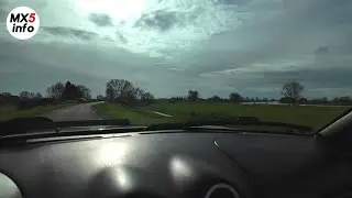 Just cruising with the Miata on a Dutch river levee