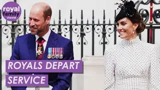 The Royal Family Depart VE Day Thanksgiving Service