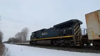 CSX K684 w/ BC Rail Locomotive (BCOL 4648) As Rear DPU Near Weedsport, NY (+ Pictures!) 2/16/22 4K60