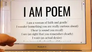 I Am Poem Instruction