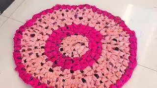 Old Waste Saree Beautiful Doormat / Paydan Design 