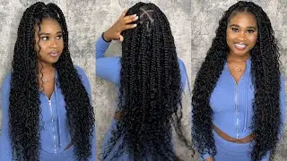 Jumbo Boho Knotless Braids | Water Wave Bulk Hair | LALULA HAIR