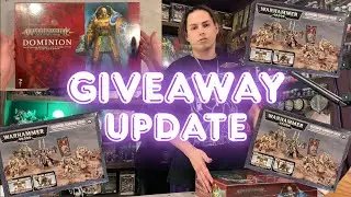 WARHAMMER GIVEAWAY UPDATE 40k AOS Dominion Box Opening Dark Angels Deathwing Terminators Command