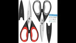 iBayam Kitchen Scissors All Purpose Heavy Duty, Kitchen Cooking Utensils Set, Cooking Gadgets Meat