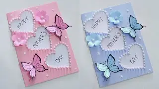 Butterfly mother's day card 🦋/ Handmade mother's day card Tutorial | วิธีทำการ์ดง่ายๆ
