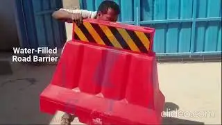 Water-Filled Road Barrier 1060x350x855 MM | Nilkamal Red | Durable & Reliable Road Safety Solution