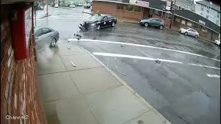 Fun 107 Exclusive:  Car Crashes Into Martins Driving School