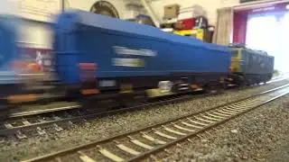 The B.M.Rly.S on OO Gauge Layout - The Class 76 EM1 BR Blue No.76014 with MainLine Freight.