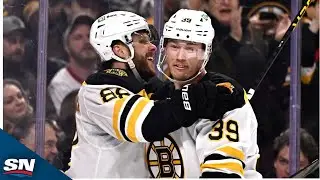 Bruins' David Pastrnak Makes Slick Pass Leading To Tap-In Finish For Morgan Geekie