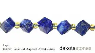Dakota Stones Table Cut Cubes in Lapis