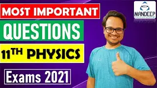 Class 11 Physics Important Questions for Final Exams 2021