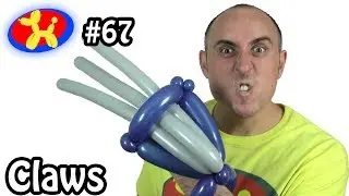 Когти росомахи — Уроки создания животных из воздушных шаров #67