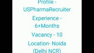 # US pharmacy recruiter # HR executive # Pharmacy jobs # WhatsApp group link available
