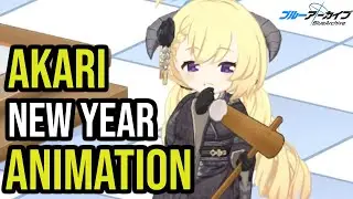 Blue Archive | Akari (New Year) Chibi Animation