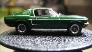 1/64 GreenLight BULLITT (Steve McQueen) 1968 Mustang GT & 1968 Dodge Charger R/T