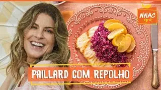 Pork paillard with macerated cabbage and apple | Rita Lobo | Cozinha Pr&aacute;tica