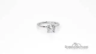A.Jaffe 14k White Gold Engagement Ring Setting