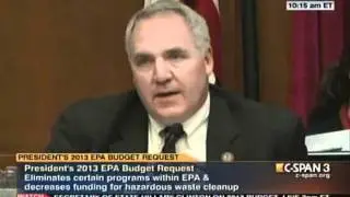 Congressman Shimkus Welcomes Administrator Jackson to Hearing on EPA's FY13 Budget Request