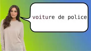 How to say 'police car' in French?