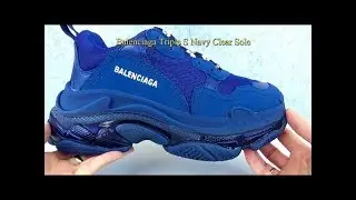 Balenciaga Triple S Navy Clear Sole Review