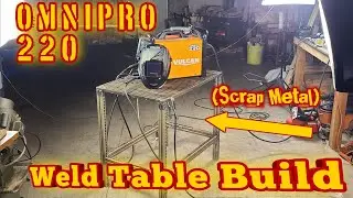 Vulcan OmniPro 220 //Harbor Freight 120 Flux Core Welder// Weld Table From Scrap Metal