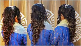 Pop Out Unicorn Hairstyle | Open Hair Ponytail | Hairstyle For Function