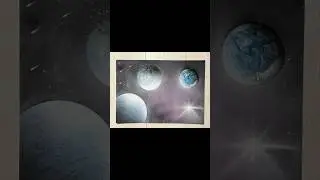 Blue Star Trio Planet Speed Painting  #art #painting #artist #pixassohq