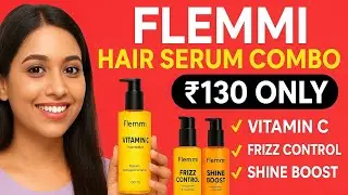 Hair Serum Combo Full Review 😍 | Vitamin C + Frizz Control + Shine Boost | Meesho Product Review 💫